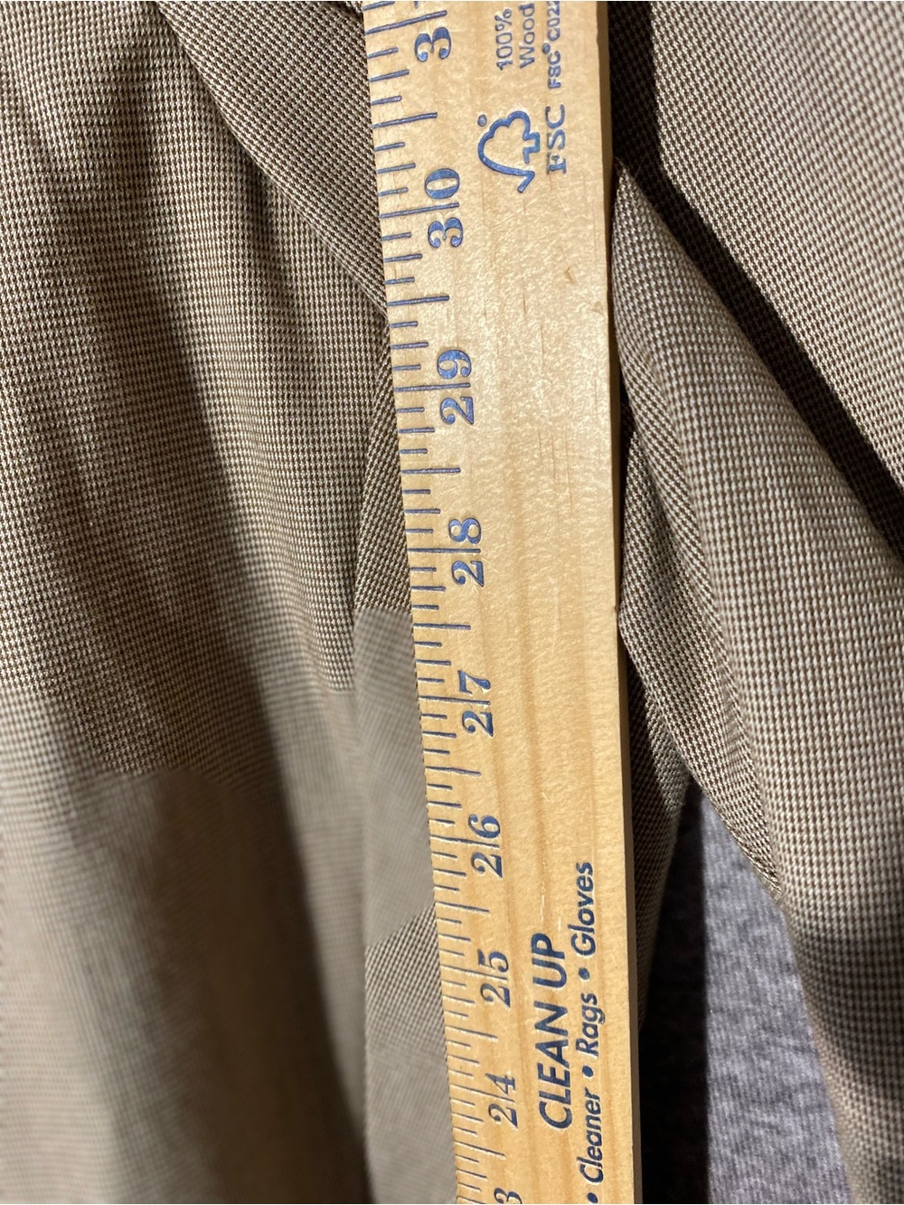 212 Collection Womens Dress Pants Size 14 Average Classic Fit Tan Houndstooth - Picture 7 of 10